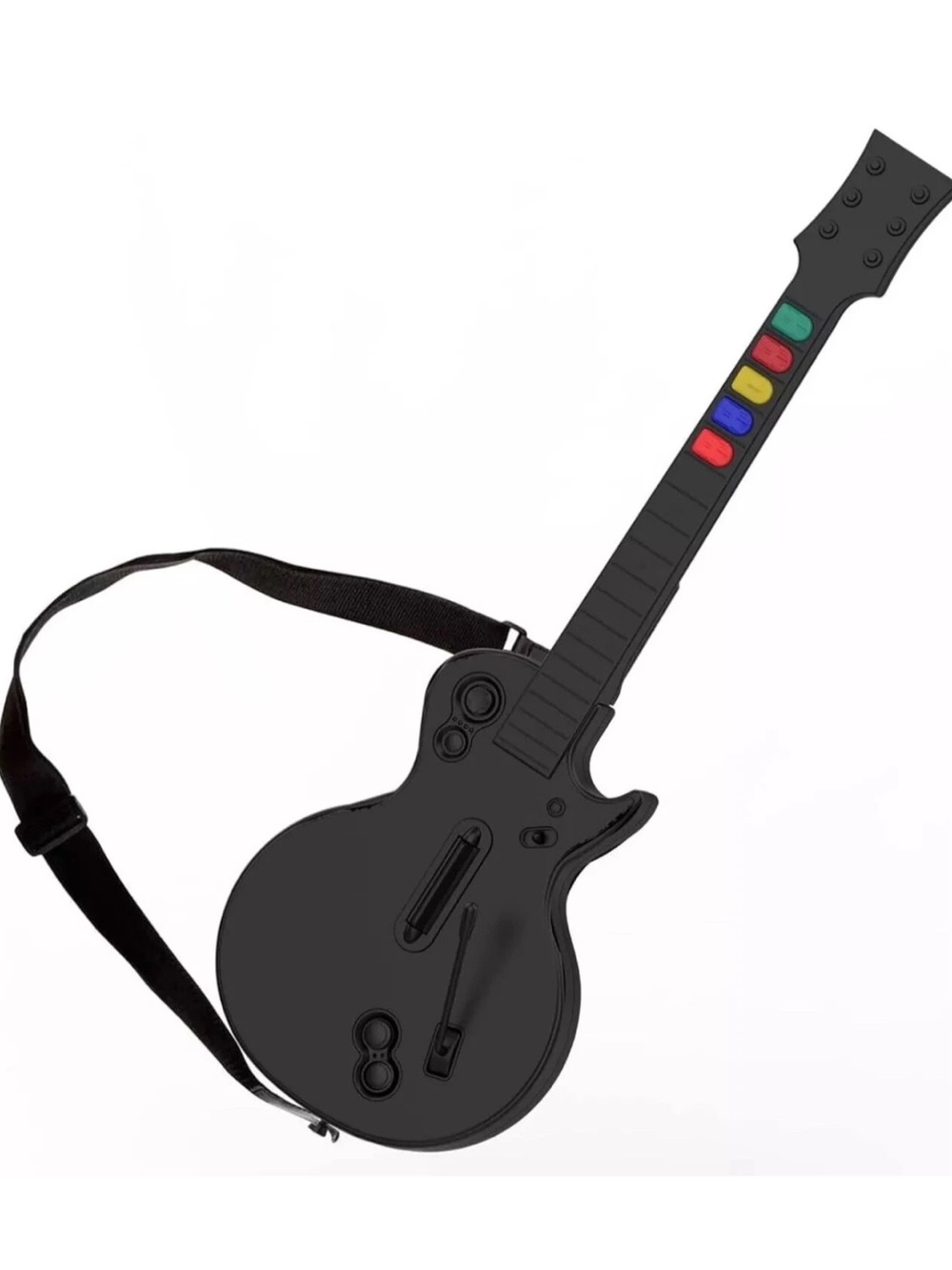 Gametime Buddies Black Wireless Guitar for Guitar Hero & Rock Band Nintendo Wii